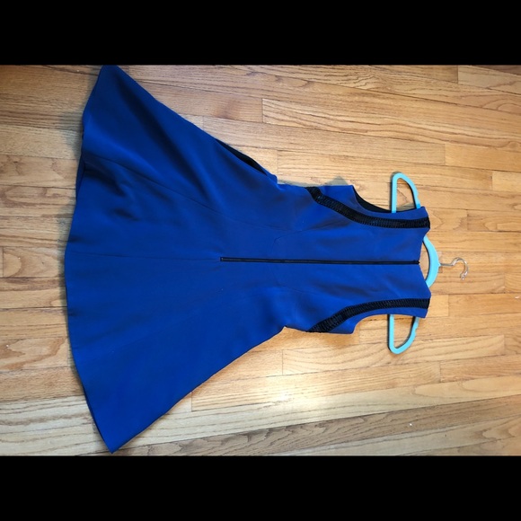 Rag and Bone a-line dress with leather detail - Picture 4 of 4